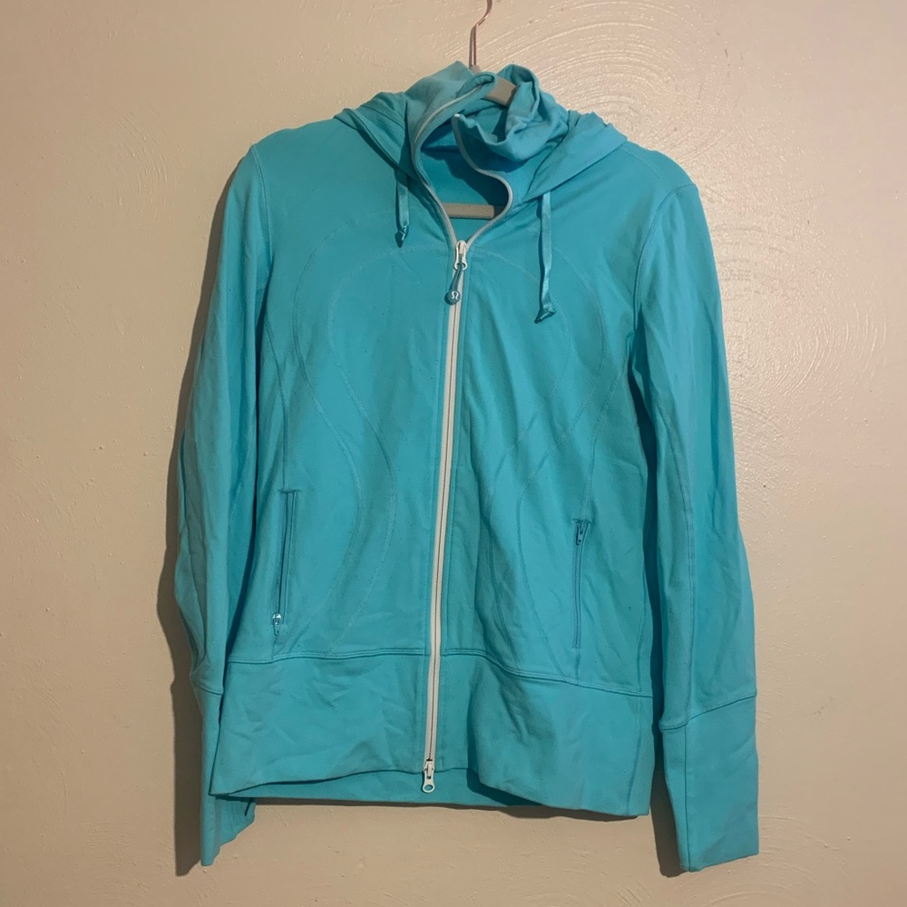 Lululemon Turquoise Full Zip Hoodie Women's Size 10
